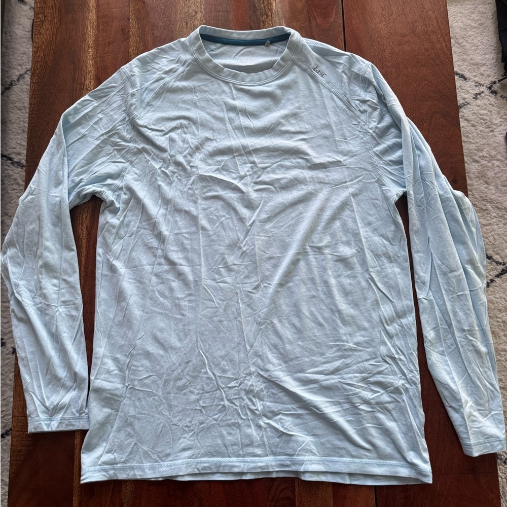 Men's Sky Blue Long Sleeve Tee